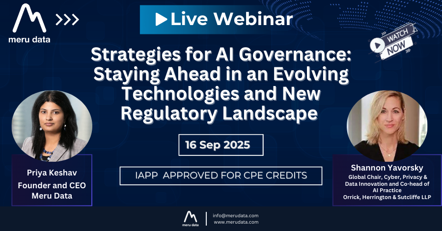 16th Sep 2025 | Webinar on Demand | Strategies for AI Governance ...